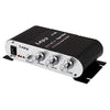 Lepy 808 Mini Power HiFi Stereo Amplifier with Bass and Trebble Adjustment Black - 25-0102 - Mounts For Less