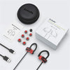 LetsFit - Wireless In-Ear Headphones, Bluetooth 5.0, Water Resistant, Black and Red - 67-CELF-U8L-01 - Mounts For Less