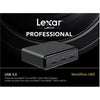 Lexar Professional Workflow LRWUR2TBNA 3 Slots MicroSDHC / MicroSDXC Card Reader, Black - 78-121894 - Mounts For Less
