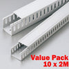 Linkit Security 10 Pack Wiring duct 25x45x1.5mm 2 Meters Gray - 95-03295 - Mounts For Less