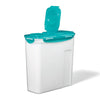 LocknLock - Plastic Container for Cereal, Pasta or Rice, Hinged Lid, 3.9L Capacity, Teal - 65-325027 - Mounts For Less