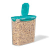 LocknLock - Plastic Container for Cereal, Pasta or Rice, Hinged Lid, 3.9L Capacity, Teal - 65-325027 - Mounts For Less