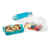 LocknLock - Set of 2 EasyLunch 2 Tier Snack Containers, 473.mL Capacity, Blue - 65-370414x2 - Mounts For Less