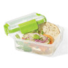 LocknLock - Set of 2 EasyLunch Double Sandwich Containers, 946mL Capacity, Green - 65-370420x2 - Mounts For Less