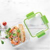 LocknLock - Set of 2 EasyLunch Double Sandwich Containers, 946mL Capacity, Green - 65-370420x2 - Mounts For Less