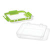 LocknLock - Set of 2 EasyLunch Plastic Sandwich Containers, 473mL Capacity, Green - 65-370415x2 - Mounts For Less