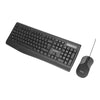 Marvo Office - USB 2.0 Wired Keyboard and Mouse Combo, 104 Keys, English Language, 1200 DPI, Black - 95-DCM001 - Mounts For Less