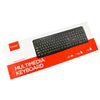 Marvo Office - USB 2.0 Wired Keyboard with 104 Keys and 9 Multimedia Keys, English Language, Black - 95-DKB002 - Mounts For Less