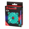 Marvo Pro - Case Cooling PC Fan, 120mm, 9 Blades & 15 LEDs, Green - 95-FN10GN - Mounts For Less