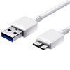 Micro USB 3.0 cable Male A to Male micro White 3 FT / 1M - 15-0026 - Mounts For Less