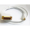 Mini DisplayPort (Thunderbolt) cable to DVI-I DL White 3M 9.84' - 79-0018 - Mounts For Less