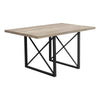Monarch Specialties I 1100 Dining Table, 60" Rectangular, Kitchen, Dining Room, Metal, Laminate, Brown, Black, Contemporary, Modern - 83-1100 - Mounts For Less
