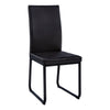 Monarch Specialties I 1106 Dining Chair, Set Of 2, Side, Upholstered, Kitchen, Dining Room, Pu Leather Look, Metal, Black, Contemporary, Modern - 83-1106 - Mounts For Less