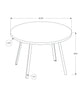 Monarch Specialties I 1151 Dining Table, 48" Round, Small, Kitchen, Dining Room, Metal, Laminate, Grey, Black, Contemporary, Modern - 83-1151 - Mounts For Less