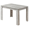 Monarch Specialties I 1164 Dining Table, 48" Rectangular, Small, Kitchen, Dining Room, Laminate, Grey, Contemporary, Modern - - Mounts For Less