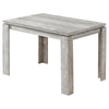 Monarch Specialties I 1164 Dining Table, 48" Rectangular, Small, Kitchen, Dining Room, Laminate, Grey, Contemporary, Modern - - Mounts For Less