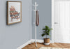 Monarch Specialties I 2002 Coat Rack, Hall Tree, Free Standing, 9 Hooks, Entryway, 69"h, Bedroom, Wood, White, Contemporary, Modern - 83-2002 - Mounts For Less