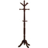 Monarch Specialties I 2011 Coat Rack, Hall Tree, Free Standing, 11 Hooks, Entryway, 73"h, Bedroom, Wood, Brown, Transitional - 83-2011 - Mounts For Less