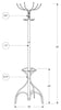 Monarch Specialties I 2030 Coat Rack, Hall Tree, Free Standing, 12 Hooks, Entryway, 70"h, Umbrella Holder, Bedroom, Metal, White, Contemporary, Modern - 83-2030 - Mounts For Less