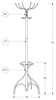 Monarch Specialties I 2032 Coat Rack, Hall Tree, Free Standing, 12 Hooks, Entryway, 70"h, Umbrella Holder, Bedroom, Metal, Grey, Contemporary, Modern - - Mounts For Less