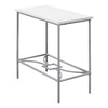 Monarch Specialties I 2077 Accent Table, Side, End, Narrow, Small, 2 Tier, Living Room, Bedroom, Metal, Laminate, White, Grey, Contemporary, Modern - 83-2077 - Mounts For Less