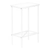 Monarch Specialties I 2079 Accent Table, Side, End, Narrow, Small, 2 Tier, Living Room, Bedroom, Metal, Laminate, White, Contemporary, Modern - 83-2079 - Mounts For Less