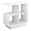 Monarch Specialties I 2096 Accent Table, Side, End, Narrow, Small, 3 Tier, Living Room, Bedroom, Laminate, White, Contemporary, Modern - 83-2096 - Mounts For Less