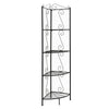 Monarch Specialties I 2100 Bookshelf, Bookcase, Etagere, Corner, 4 Tier, 70"h, Office, Bedroom, Metal, Brown, Traditional - 83-2100 - Mounts For Less