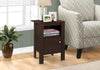 Monarch Specialties I 2135 Accent Table, Side, End, Nightstand, Lamp, Storage, Living Room, Bedroom, Laminate, Brown, Transitional - 83-2135 - Mounts For Less