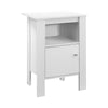 Monarch Specialties I 2137 Accent Table, Side, End, Nightstand, Lamp, Storage, Living Room, Bedroom, Laminate, White, Transitional - 83-2137 - Mounts For Less