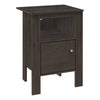 Monarch Specialties I 2145 Accent Table, Side, End, Nightstand, Lamp, Storage, Living Room, Bedroom, Laminate, Brown, Transitional - 83-2145 - Mounts For Less