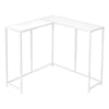 Monarch Specialties I 2160 Accent Table, Console, Entryway, Narrow, Corner, Living Room, Bedroom, Metal, Laminate, White, Contemporary, Modern - 83-2160 - Mounts For Less
