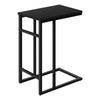 Monarch Specialties I 2170 Accent Table, C-shaped, End, Side, Snack, Living Room, Bedroom, Metal, Laminate, Black, Contemporary, Modern - 83-2170 - Mounts For Less