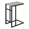 Monarch Specialties I 2171 Accent Table, C-shaped, End, Side, Snack, Living Room, Bedroom, Metal, Laminate, Grey, Black, Contemporary, Modern - 83-2171 - Mounts For Less