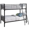 Monarch Specialties I 2234B Bunk Bed - Twin / Twin Size / Detachable Black Metal - 83-2234B - Mounts For Less