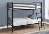 Monarch Specialties I 2234B Bunk Bed - Twin / Twin Size / Detachable Black Metal - 83-2234B - Mounts For Less