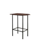 Monarch Specialties I 2345 Home Bar, Bar Table, Bar Height, Pub, 36" Rectangular, Small, Kitchen, Metal, Laminate, Brown, Black, Contemporary, Modern - 83-2345 - Mounts For Less