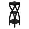 Monarch Specialties I 2414 Accent Table, Side, End, Plant Stand, Square, Living Room, Bedroom, Laminate, Black, Transitional - 83-2414 - Mounts For Less