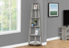 Monarch Specialties I 2433 Bookshelf, Bookcase, Etagere, Corner, 5 Tier, 72"h, Office, Bedroom, Laminate, Grey, Contemporary, Modern - 83-2433 - Mounts For Less