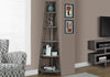 Monarch Specialties I 2497 Bookshelf, Bookcase, Etagere, Corner, 5 Tier, 72"h, Office, Bedroom, Laminate, Brown, Contemporary, Modern - 83-2497 - Mounts For Less