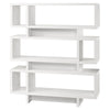 Monarch Specialties I 2532 Bookshelf, Bookcase, Etagere, 4 Tier, 55"h, Office, Bedroom, Laminate, White, Contemporary, Modern - 83-2532 - Mounts For Less
