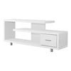 Monarch Specialties I 2573 Tv Stand, 60 Inch, Console, Media Entertainment Center, Storage Cabinet, Living Room, Bedroom, Laminate, White, Contemporary, Modern - 83-2573 - Mounts For Less