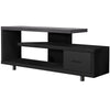 Monarch Specialties I 2575 Tv Stand, 60 Inch, Console, Media Entertainment Center, Storage Cabinet, Living Room, Bedroom, Laminate, Black, Grey, Contemporary, Modern - 83-2575 - Mounts For Less