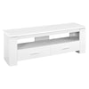 Monarch Specialties I 2601 Tv Stand, 48 Inch, Console, Media Entertainment Center, Storage Drawers, Living Room, Bedroom, Laminate, White, Contemporary, Modern - 83-2601 - Mounts For Less