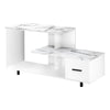 Monarch Specialties I 2609 Tv Stand, 48 Inch, Console, Media Entertainment Center, Storage Drawer, Living Room, Bedroom, Laminate, White Marble Look, Contemporary, Modern - 83-2609 - Mounts For Less