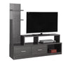 Monarch Specialties I 2698 Tv Stand, 60 Inch, Console, Media Entertainment Center, Storage Cabinet, Living Room, Bedroom, Laminate, Grey, Contemporary, Modern - 83-2698 - Mounts For Less