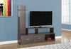 Monarch Specialties I 2698 Tv Stand, 60 Inch, Console, Media Entertainment Center, Storage Cabinet, Living Room, Bedroom, Laminate, Grey, Contemporary, Modern - 83-2698 - Mounts For Less