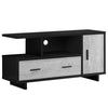 Monarch Specialties I 2804 Tv Stand, 48 Inch, Console, Media Entertainment Center, Storage Cabinet, Drawers, Living Room, Bedroom, Laminate, Black, Grey, Contemporary, Modern - 83-2804 - Mounts For Less