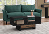 Monarch Specialties I 2809 Coffee Table, Accent, Cocktail, Rectangular, Storage, Living Room, 42" L, Drawer, Laminate, Black, Brown, Contemporary, Modern - 83-2809 - Mounts For Less