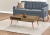 Monarch Specialties I 2836 Coffee Table, Accent, Cocktail, Rectangular, Storage, Living Room, 44"l, Wood, Laminate, Walnut, Mid Century - 83-2836 - Mounts For Less